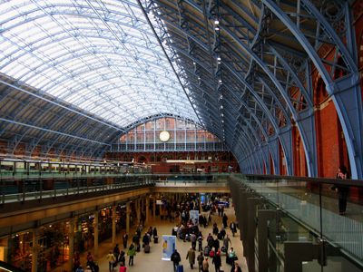 Gare de Saint Pancras à Londres